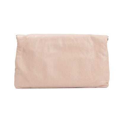 Balenciaga Beige Agneau Leather Giant 12 Envelope Strap Clutch