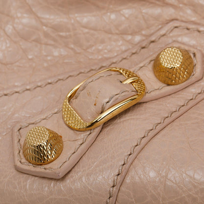 Balenciaga Beige Agneau Leather Giant 12 Envelope Strap Clutch