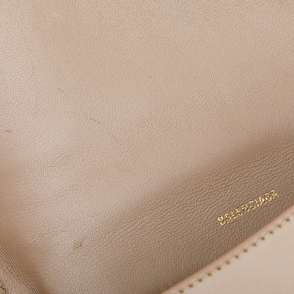 Balenciaga Beige Leather Small Hourglass Top Handle Bag