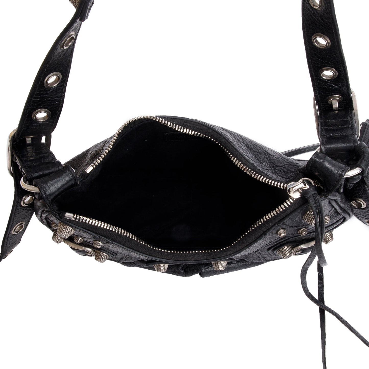 Balenciaga Black Arena Calfskin Leather Le Cagole XS Shoulder Bag