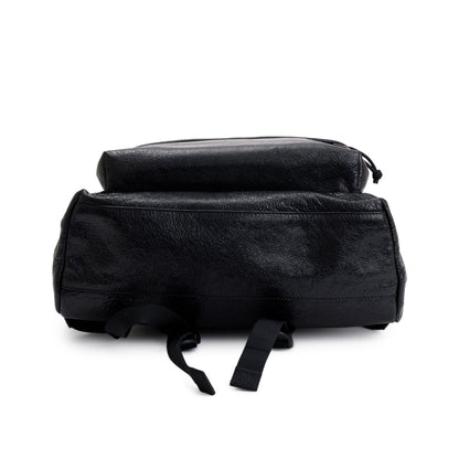 Balenciaga Black Arena Lambskin Leather Explorer Backpack