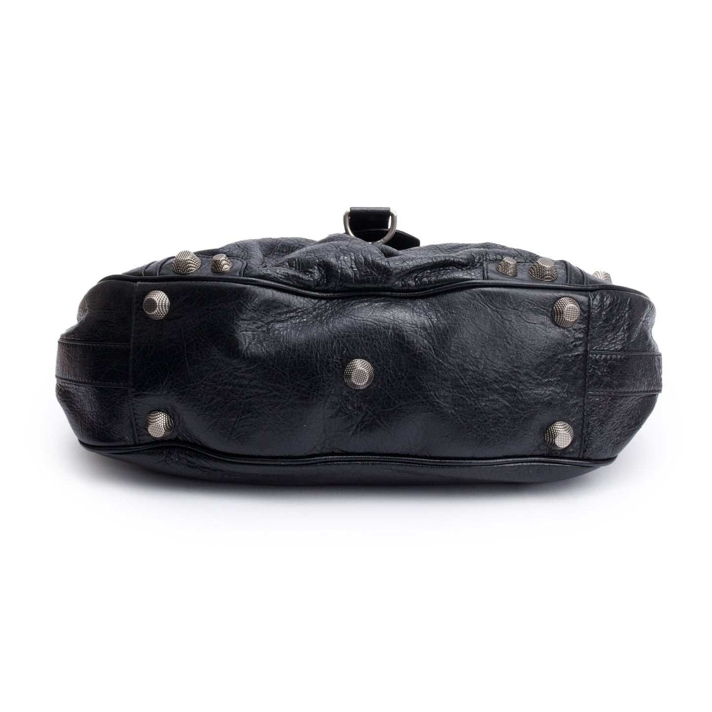 Balenciaga Black Arena Leather Le Cagole Medium Shoulder Bag