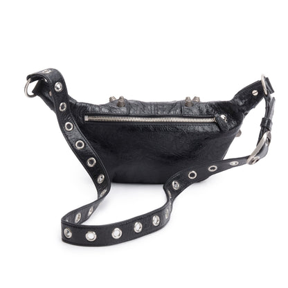 Balenciaga Black Arena Leather Le Cagole Small Belt Bag