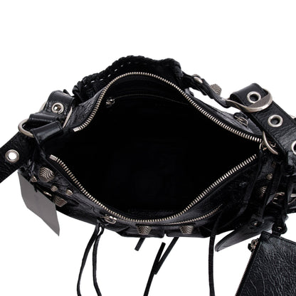 Balenciaga Black Arena Leather Le Cagole Small Shoulder Bag