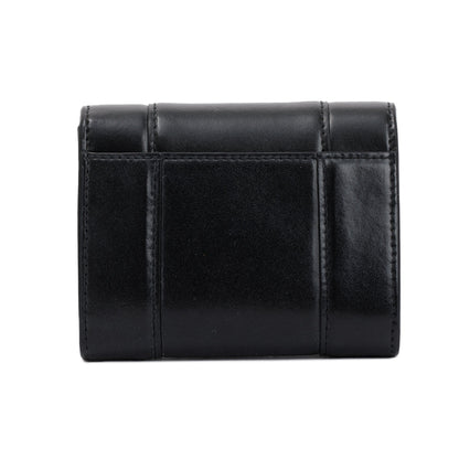 Balenciaga Black Box Calfskin Leather Hourglass Mini Wallet