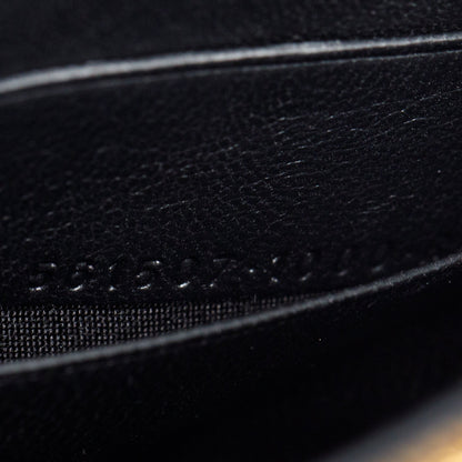 Balenciaga Black Calfskin Leather BB Wallet on Chain