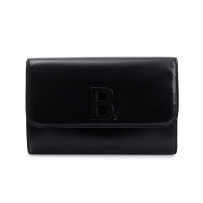 Balenciaga Black Calfskin Leather B. Wallet on Chain