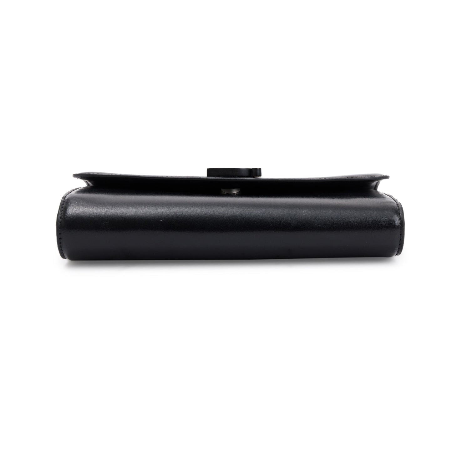 Balenciaga Black Calfskin Leather B. Wallet on Chain