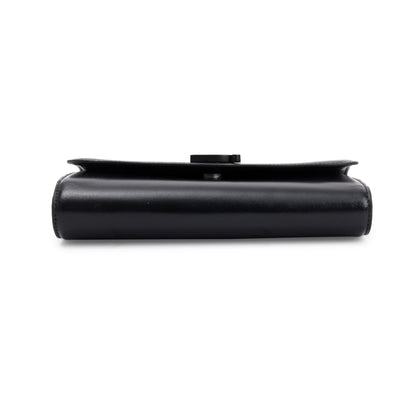 Balenciaga Black Calfskin Leather B. Wallet on Chain