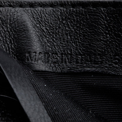 Balenciaga Black Calfskin Leather Cash Square Bifold Wallet