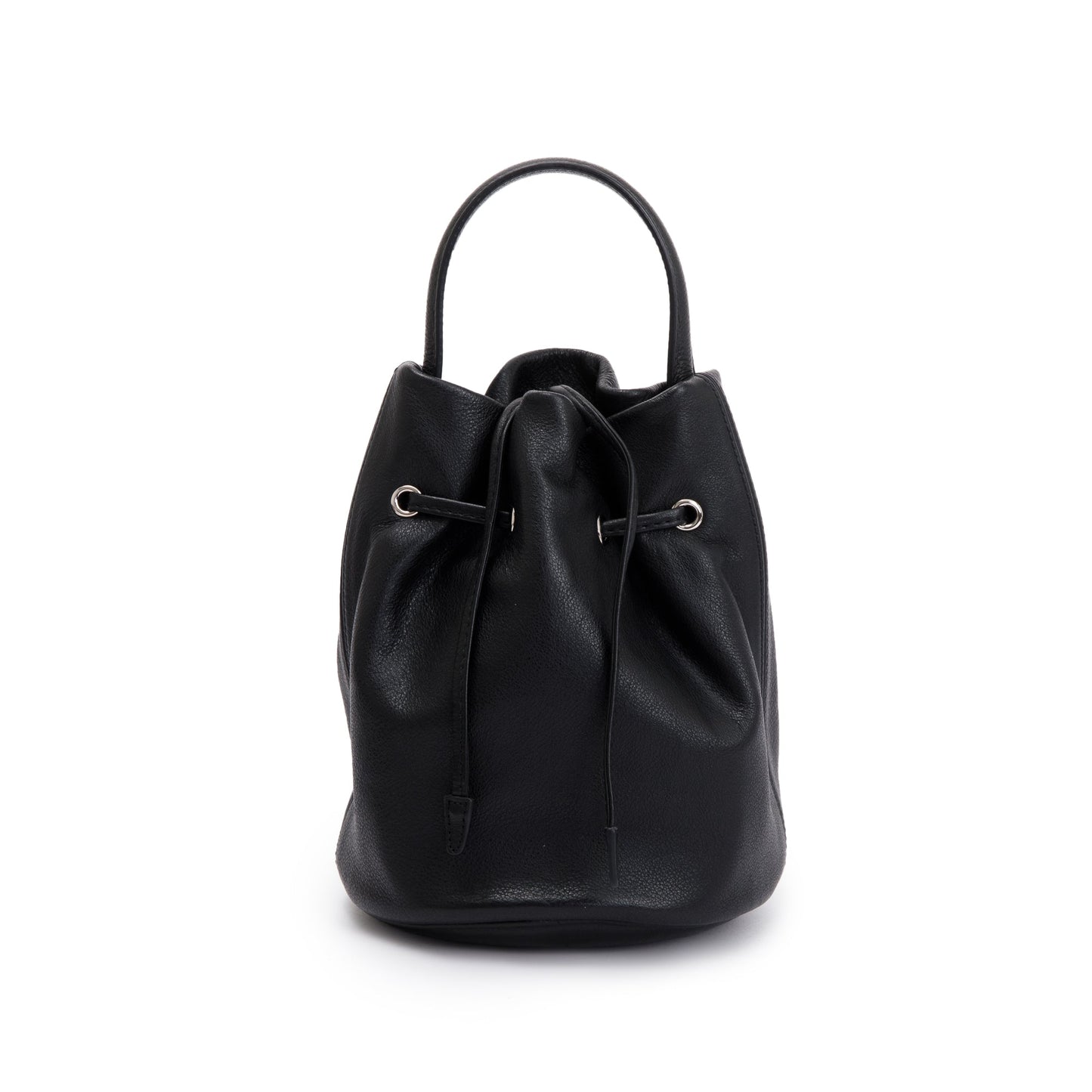 Balenciaga Black Calfskin Leather Everyday XS Drawstring Bucket Bag