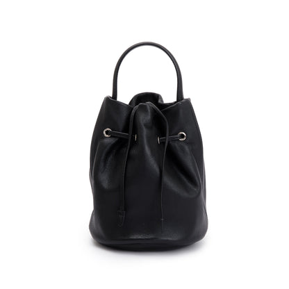 Balenciaga Black Calfskin Leather Everyday XS Drawstring Bucket Bag