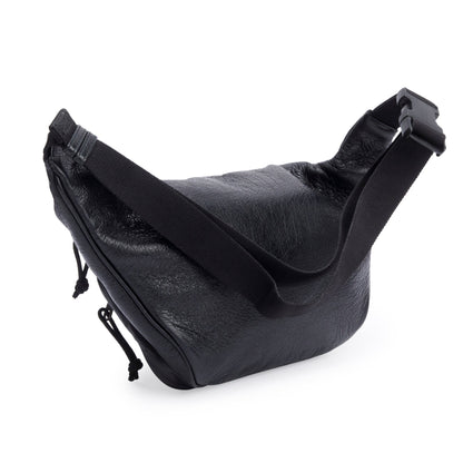 Balenciaga Black Calfskin Leather Explorer Belt Bag