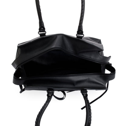 Balenciaga Black Calfskin Leather Large Neo Classic City Duffle Bag