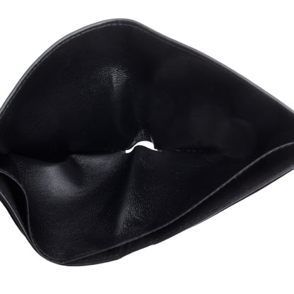 Balenciaga Black Calfskin Leather Logo Cash Square Bifold Wallet