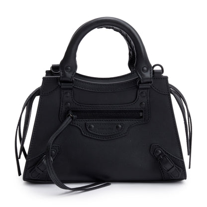 Balenciaga Black Calfskin Leather MIni Neo Classic Top Handle Bag