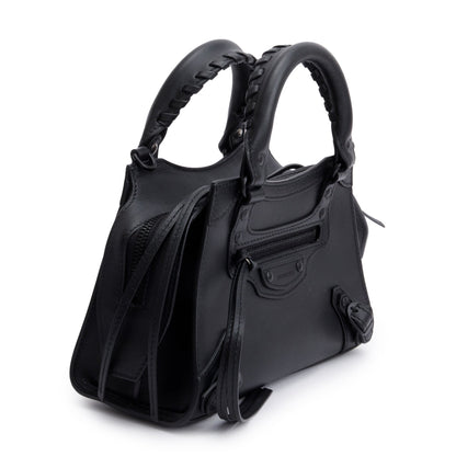 Balenciaga Black Calfskin Leather MIni Neo Classic Top Handle Bag