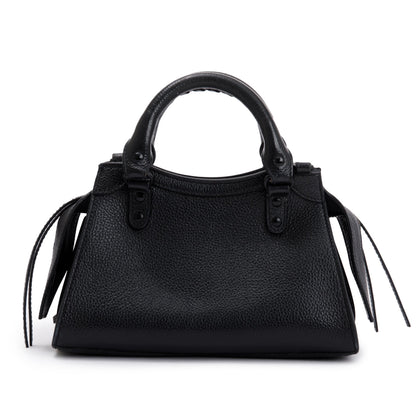 Balenciaga Black Calfskin Leather MIni Neo Classic Top Handle Bag