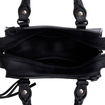 Balenciaga Black Calfskin Leather MIni Neo Classic Top Handle Bag