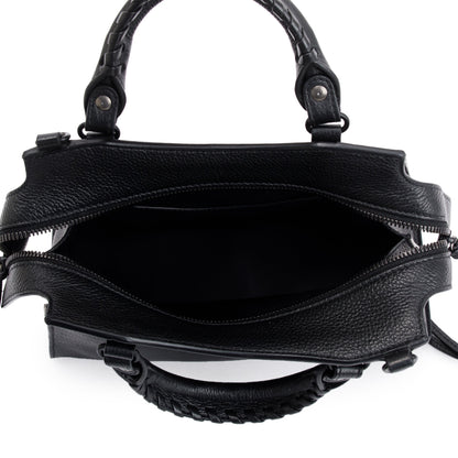 Balenciaga Black Calfskin Leather Neo Classic XS City Bag