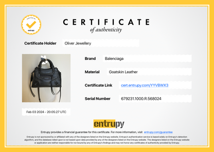 Balenciaga Black Calfskin Leather Neo Classic XS City Bag