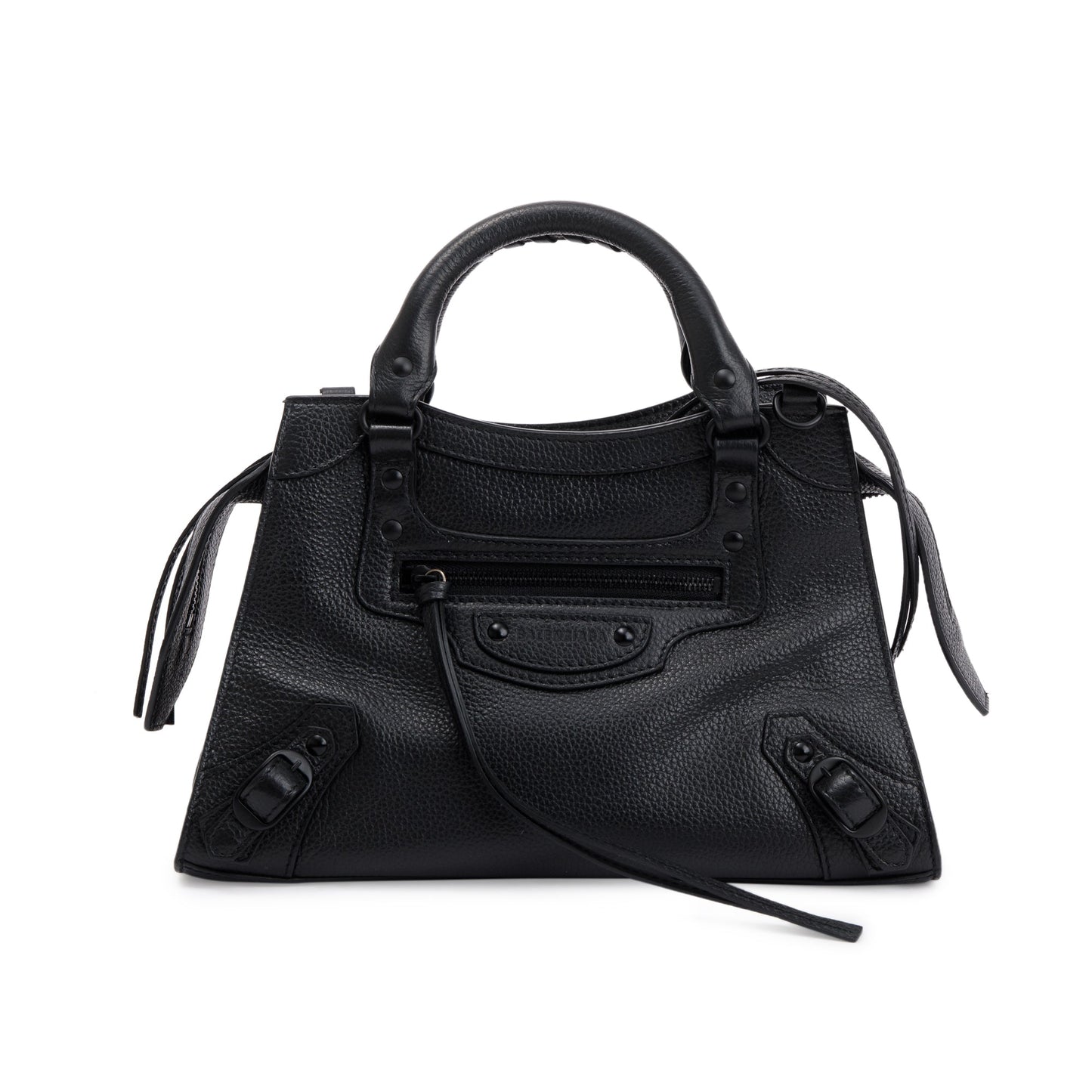 Balenciaga Black Calfskin Leather Neo Classic XS City Bag