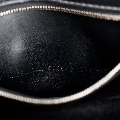 Balenciaga Black Calfskin Leather Small Hourglass Top Handle Bag