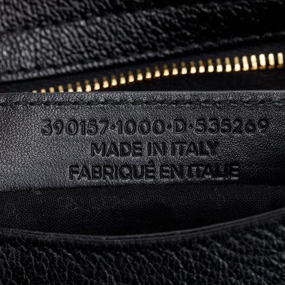 Balenciaga Black Chevre Leather Metallic Edge Velo City Bag