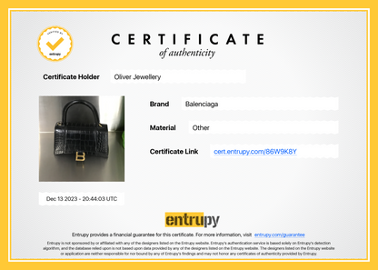 Balenciaga Black Croc-Embossed Leather Small Hourglass Top Handle Bag