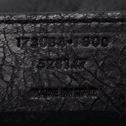 Balenciaga Black Distressed Arena Leather Giant 21 City Bag