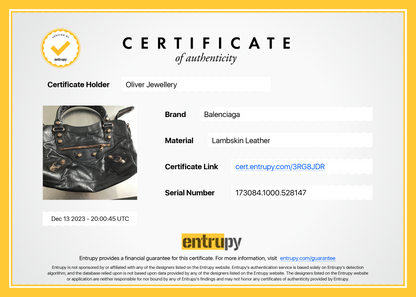Balenciaga Black Distressed Arena Leather Giant 21 City Bag