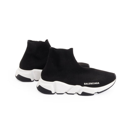 Balenciaga Black Knit Speed LT Trainer Sock Sneaker, Size 37