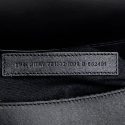 Balenciaga Black Leather Large Lindsay Shoulder Bag