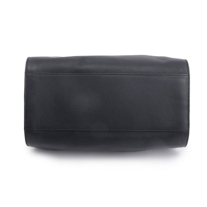 Balenciaga Black Leather M Tube Round Tote