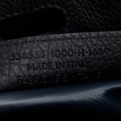 Balenciaga Black Leather M Tube Round Tote