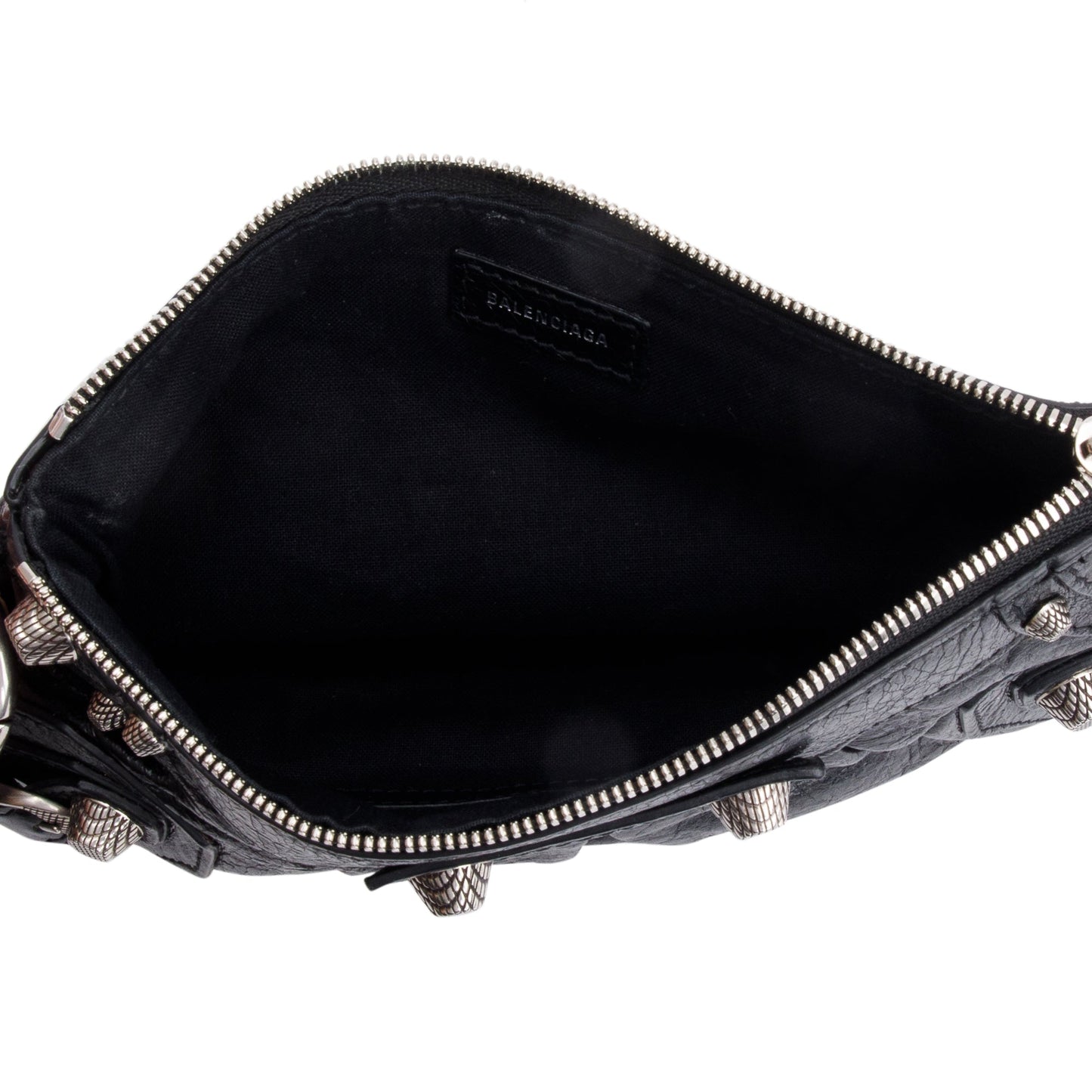 Balenciaga Black Leather Mini Le Cagole Multi Pouch