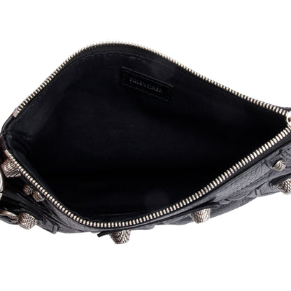 Balenciaga Black Leather Mini Le Cagole Multi Pouch