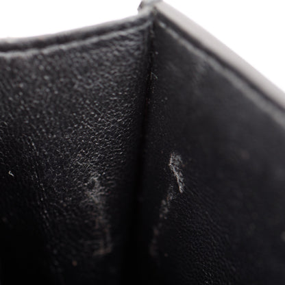 Balenciaga Black Leather Phone Holder Wallet on Chain