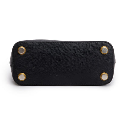 Balenciaga Black Leather XXS Ville Top Handle Bag