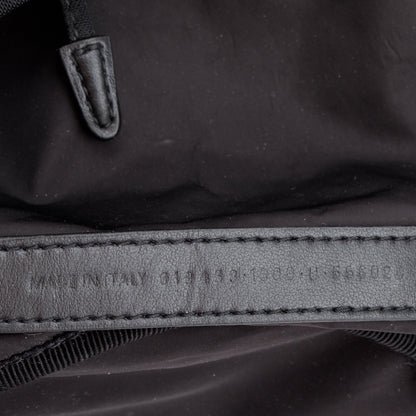 Balenciaga Black Nylon Wheel XS Drawstring Bucket Bag