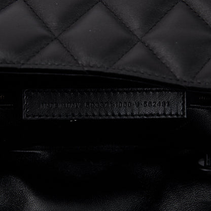 Balenciaga Black Quilted Nappa Leather Medium Touch B Shoulder Bag