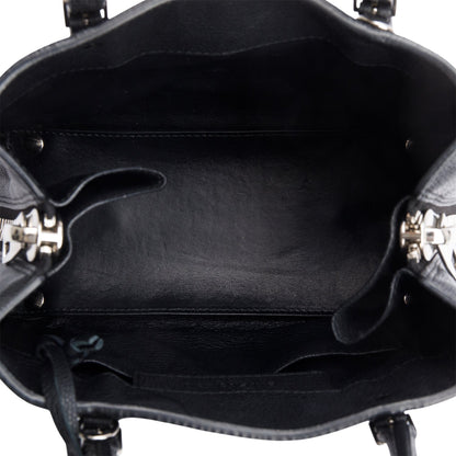 Balenciaga Black Veau Papier A4 Mini Tote
