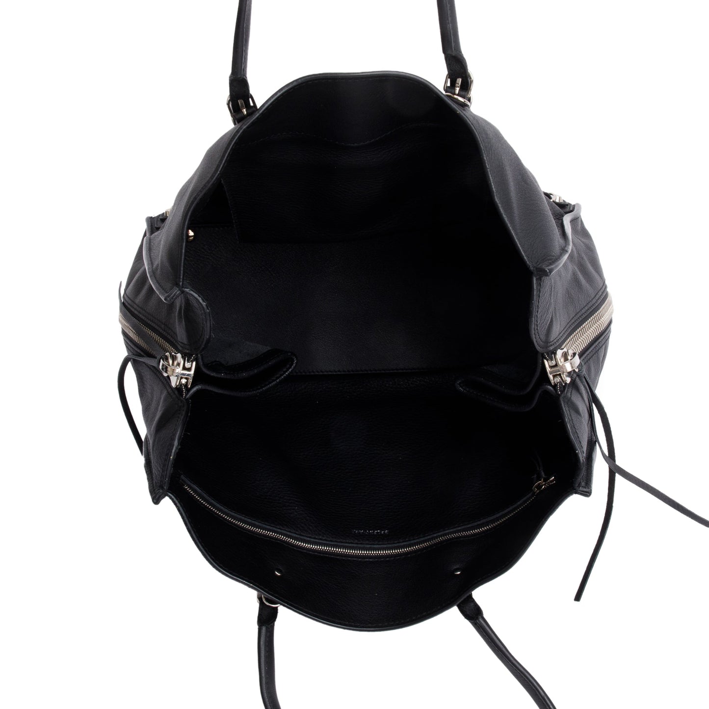 Balenciaga Black Veau Papier B4 Zip Around Tote