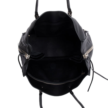 Balenciaga Black Veau Papier B4 Zip Around Tote