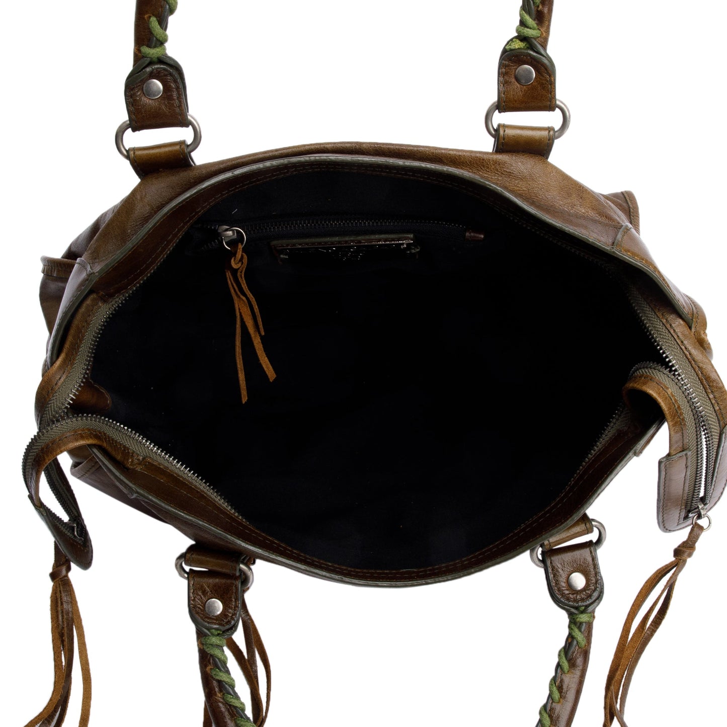 Balenciaga Brown Agneau Leather Le City Medium Bag