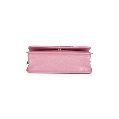 Balenciaga Croc-Embossed Gossip XS Bag