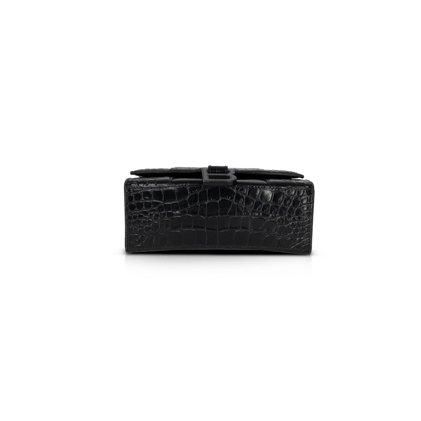 Balenciaga Croc-Embossed Graffiti Hourglass XS Top Handle Bag