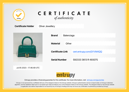 Balenciaga Croc-Embossed Hourglass XS Top Handle Bag
