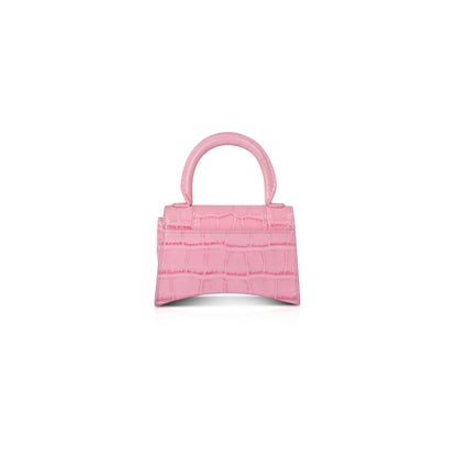 Balenciaga Croc-Embossed Mini Hourglass Bag