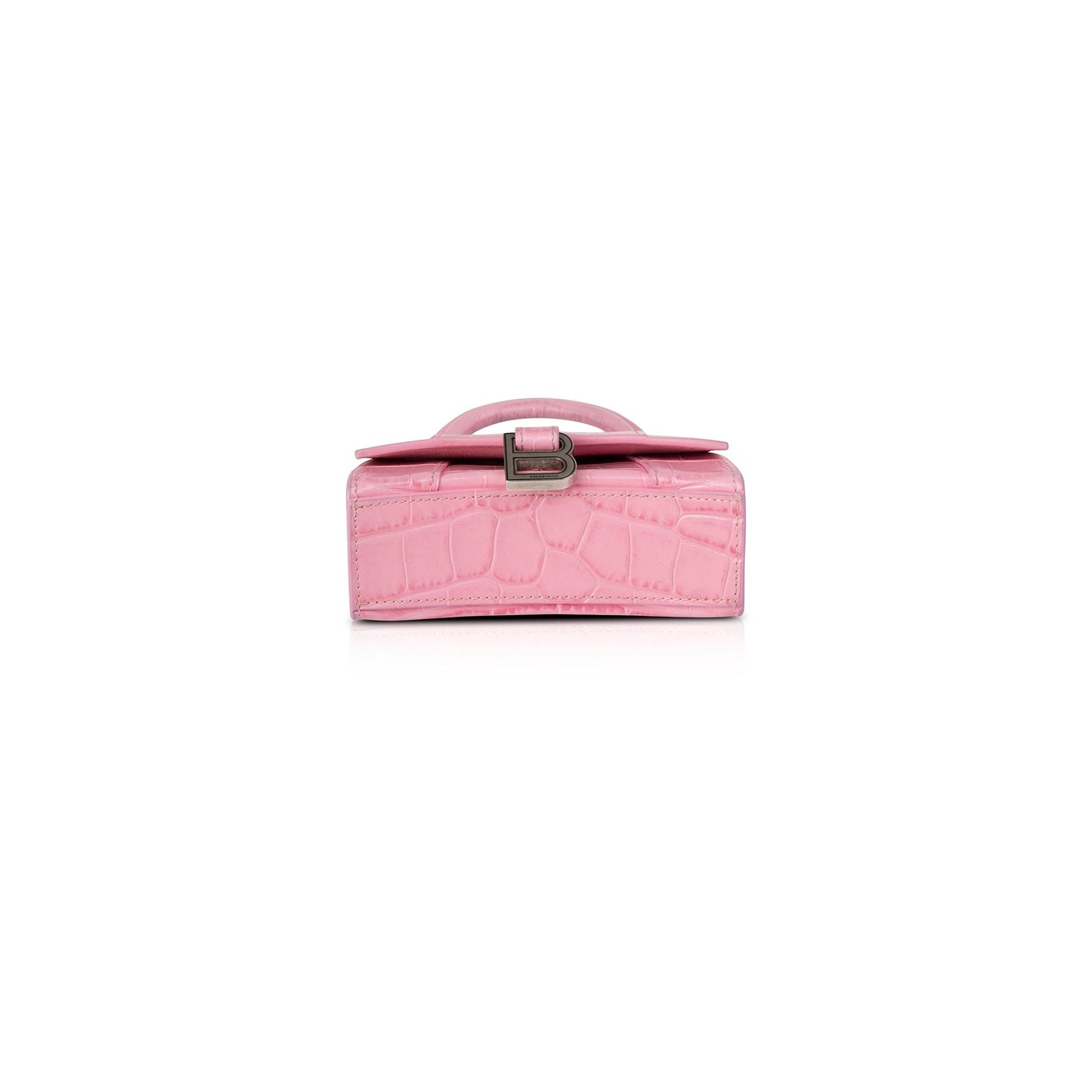 Balenciaga Croc-Embossed Mini Hourglass Bag